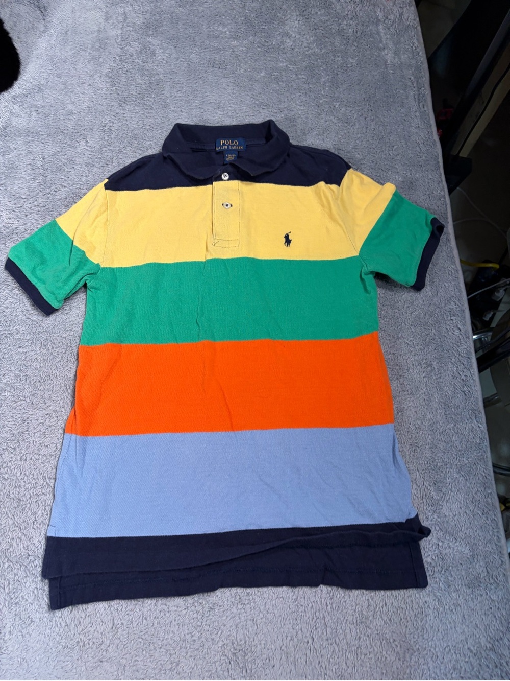 Polo Ralph Lauren Striped Rugby Polo - Multicolor boys large (14-16)